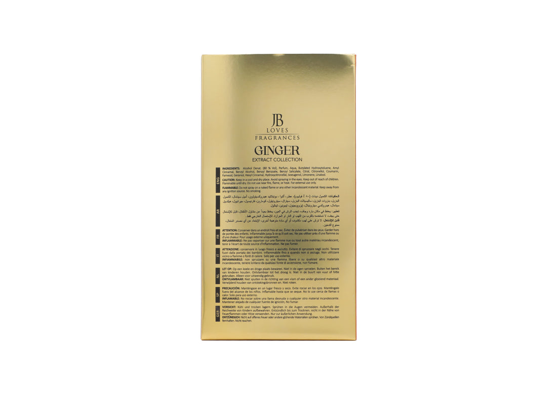 JB Loves - GINGER | Extrait de Parfum 100ml | Unisex