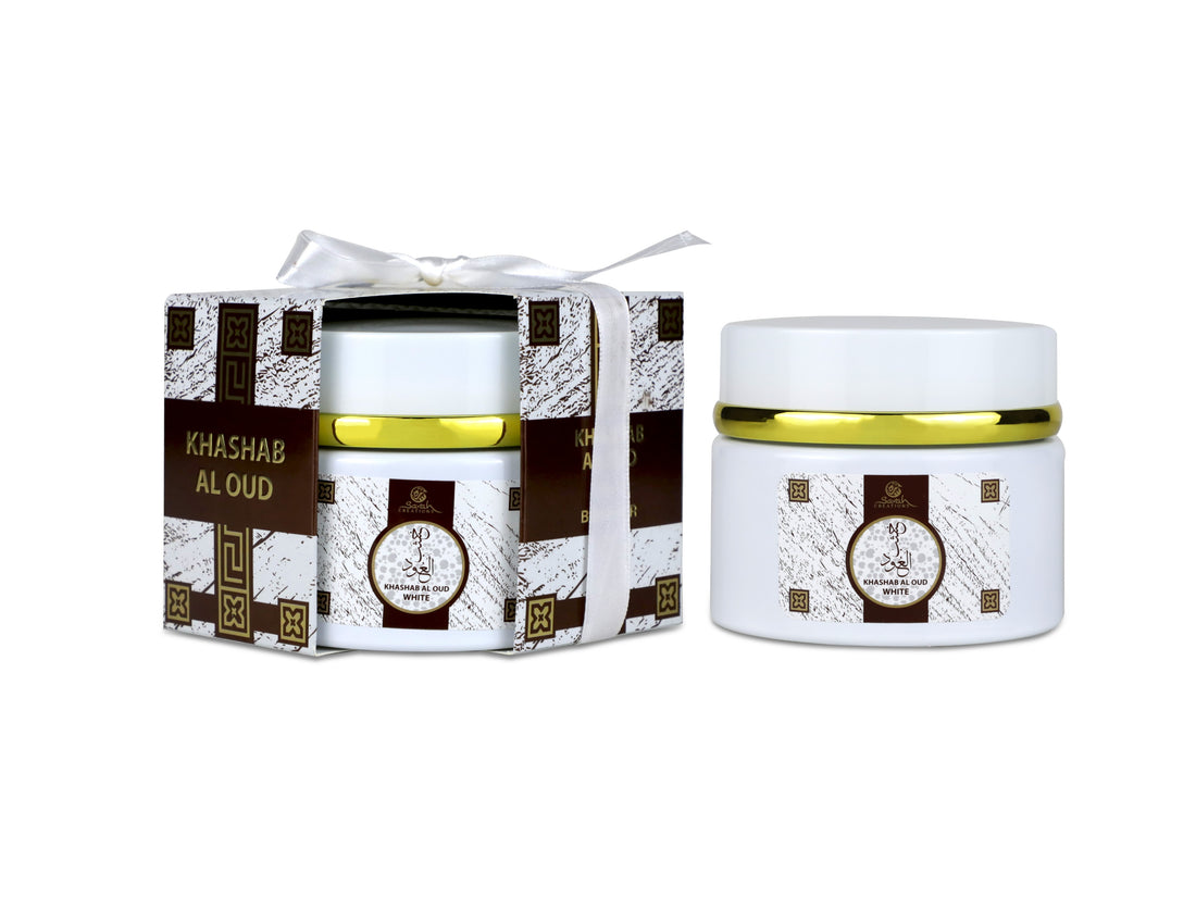 Sarah Creations - KHASHAB AL OUD WHITE | Bakhoor 70G