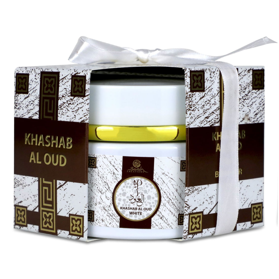Sarah Creations - KHASHAB AL OUD WHITE | Bakhoor 70G